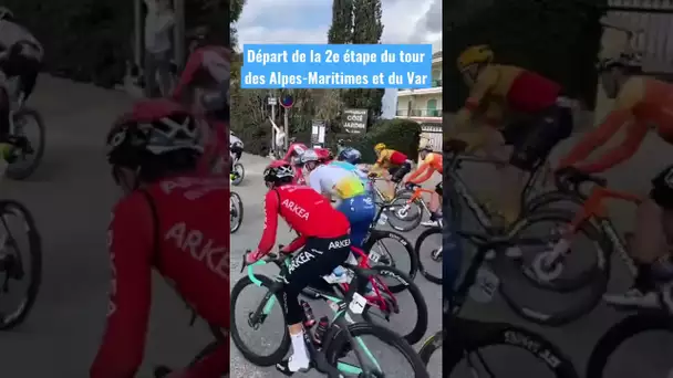 Départ de la 2e étape du tour des Alpes-Maritimes et du Var 2023
