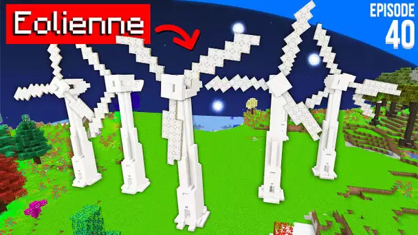 J'ai construit des dizaines d'éoliennes pour devenir Ecolo ! - Episode 40 | Minecraft Moddé S6