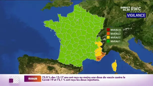 Alerte météo: le Var et les Alpes-Maritimes placés en vigilance orange pour "vent violent"