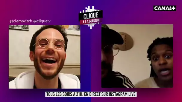 Clément Vitktorovitch, Hakim Jemili et Fadily Camara sont dans Clique à la Maison