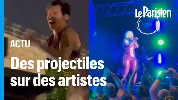 Harry Styles, Drake, Pink... des artistes plus que jamais victimes de jet d'objet sur scène