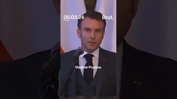 Emmanuel Macron sur la menace de guerre avec la Russie