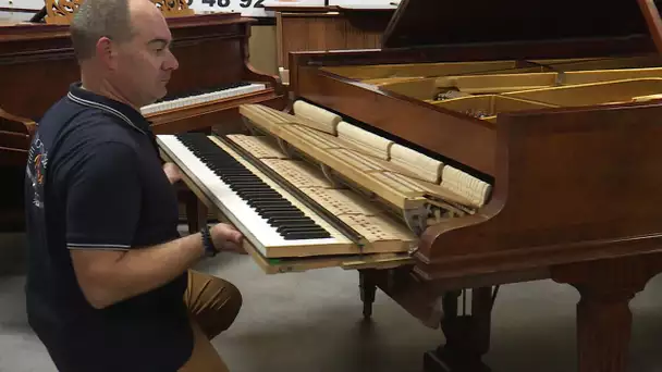 REPORTAGE. Restaurateur de pianos, un métier qui s'accorde avec passion.