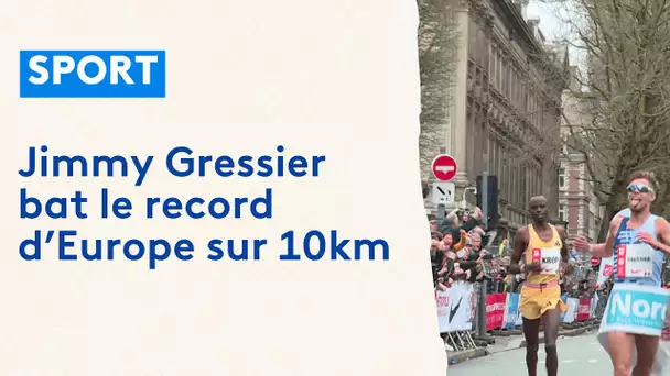 Jimmy Gressier bat le record d'Europe au 10km de Lille