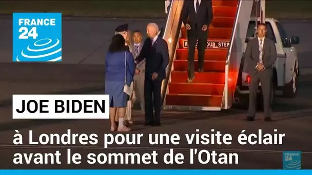 Joe Biden à Londres pour une visite éclair avant le sommet de l'Otan • FRANCE 24