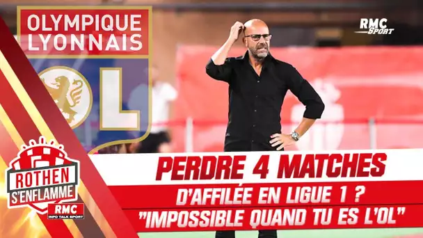 Ligue 1 : "Quand tu es l'OL, tu ne peux pas perdre 4 matches de suite", souligne Rothen