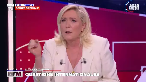 Marine Le Pen: "Vladimir Poutine a tort, il a franchi la ligne rouge"