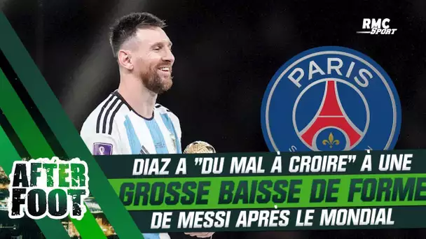 PSG : Diaz a "du mal à croire" à une grosse baisse de forme de Messi après le Mondial
