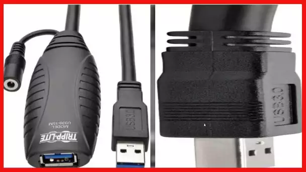 Tripp Lite USB 3.0 SuperSpeed Active Extension Cable Repeater Cable (USB-A M/F) 15M 49' (U330-15M)