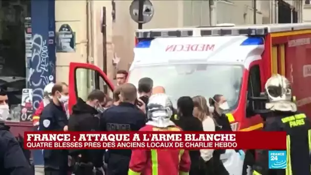 France - attaque à l'arme blanche : quatre blessés près des anciens locaux de Charlie Hebdo