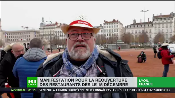 A Lyon, les restaurateurs manifestent pour rouvrir dès le 15 décembre