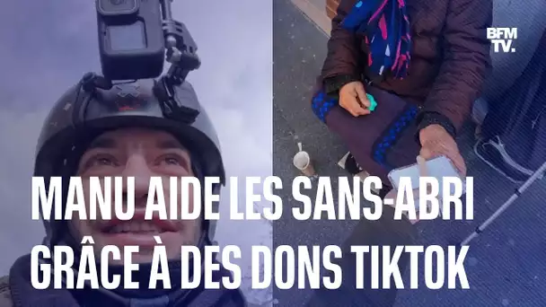 Il cuisine et distribue des plats chauds aux sans-abri grâce à des dons qu'il récolte sur TikTok