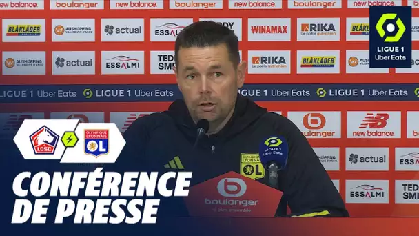 Conférence de presse LOSC LILLE - OLYMPIQUE LYONNAIS (3-4)  / 2023/2024