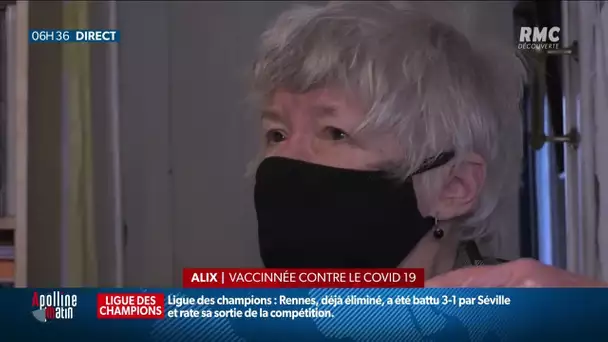 "Je me sens très bien!": Alix, une des premières vaccinées britanniques contre le Covid-19, raconte