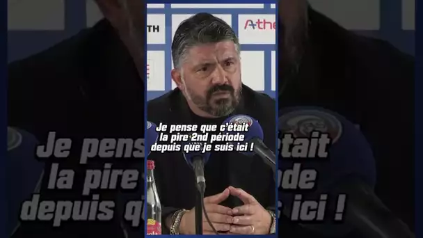 La colère de #Gattuso après le nul entre Strasbourg et l'#OM #football #ligue1