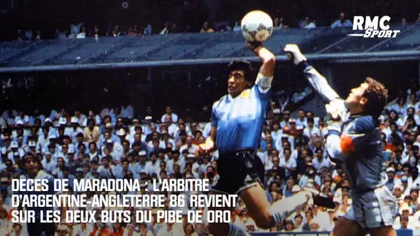 Décès de Maradona : L'arbitre d'Argentine-Angleterre 86 revient sur les deux buts du Pibe de Oro