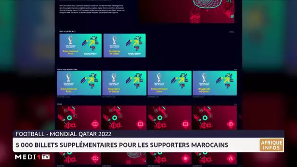 5000 billets supplémentaires pour les supporters du Maroc