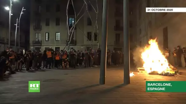 Barcelone : affrontements entre forces de l'ordre et manifestants contre l’expulsion d'un squat