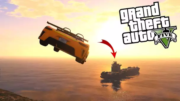 GTA 5 - NOUVELLE HIJACK RUSTON + STUNT SUR UN BATEAU GEANT