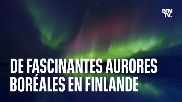 Des aurores boréales vertes et rouges aperçues dans le ciel finlandais