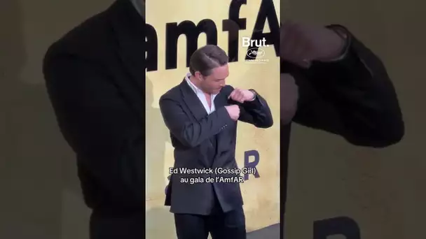 Ed Westwick (Gossip Girl) au gala de l’AmfAR
