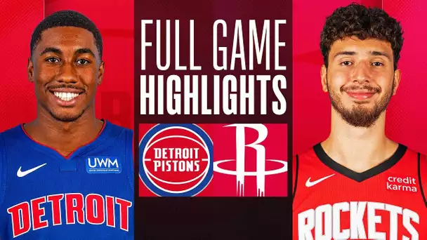 PISTONS at ROCKETS | FULL GAME HIGHLIGHTS | January 1, 2024