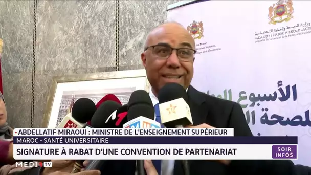 Santé universitaire : signature à Rabat d´une convention de partenariat