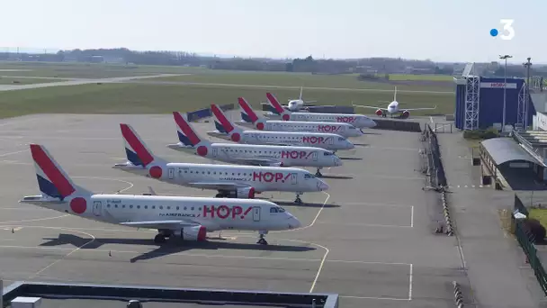 Coronavirus : l'aéroport de Lesquin en confinement, vue du ciel