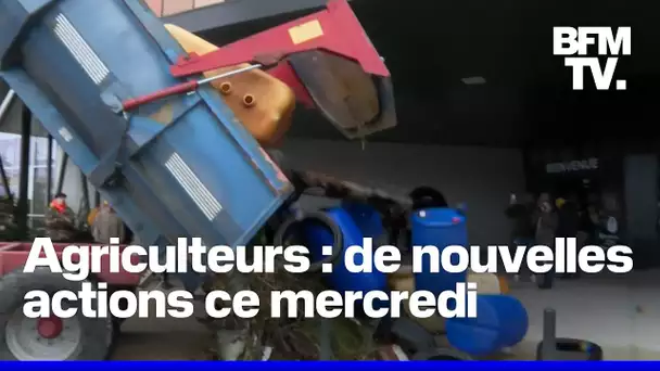 Les actions des agriculteurs ce mercredi