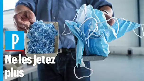 Covid-19 : une start-up recycle les masques usagés en matière plastique
