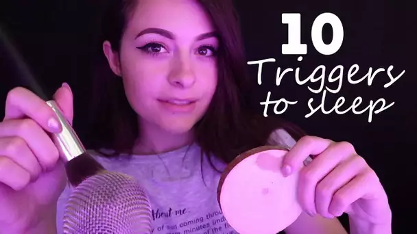 ASMR ⚪️ 10 TRIGGERS POUR DORMIR 😍