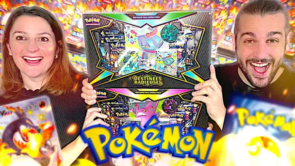 ON OUVRE DES COFFRETS POKEMON DESTINEES RADIEUSES ! OUVERTURE CARTES POKEMON DESTINEES RADIEUSES