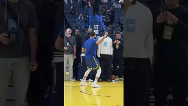 Steph getting loose ahead of a big matchup with the Clippers!