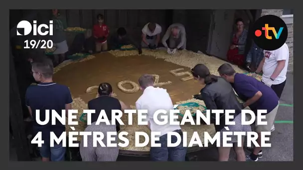 INSOLITE. Une tarte aux pommes géante réalisée par les habitants de ce village
