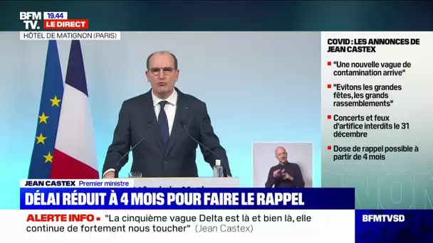 Jean Castex: "Un projet de loi sera soumis pour transformer le pass sanitaire en pass vaccinal"