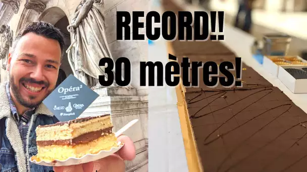 RECORD du MONDE: le + GRAND GATEAU OPERA (30m) devant l'OPERA - VLOG 1158