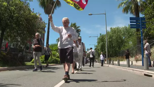 Nice : manifestation des intermittents du spectacle