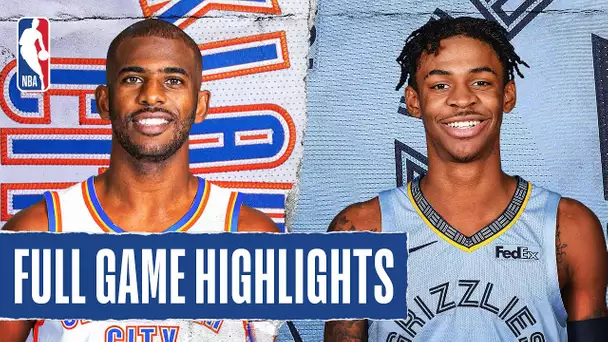 THUNDER at GRIZZLIES | FULL GAME HIGHLIGHTS | August 7, 2020