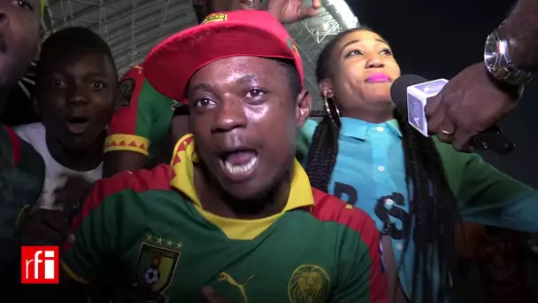 La joie des supporters camerounais après la victoire sur l'Egypte en finale #CAN2017