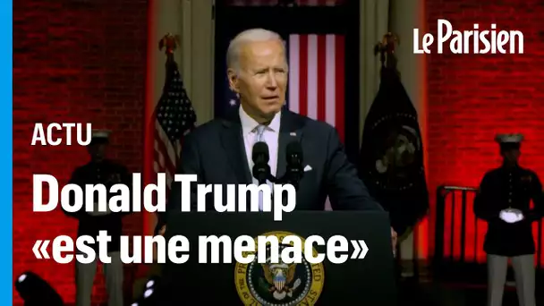 Joe Biden fustige  l’«extrémisme» de Donald Trump et de ses partisans lors d'un discours