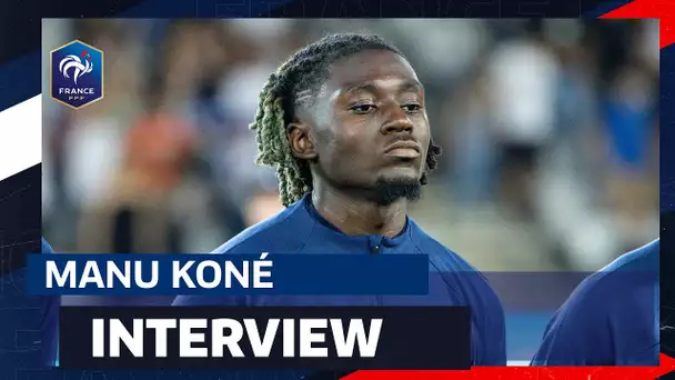 La réaction de Manu Koné après la victoire face à l'Italie I FFF 2023