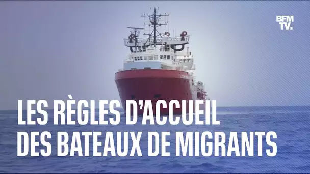 Quelles sont les règles d’accueil des bateaux de migrants ?