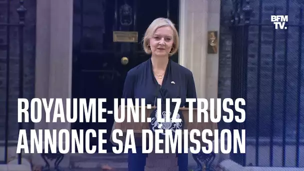 Royaume-Uni: la Première ministre Liz Truss annonce sa démission