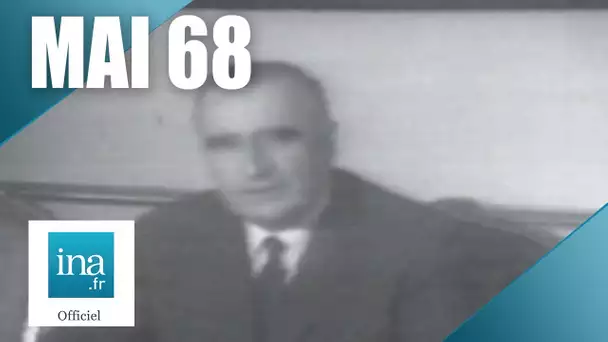 Mai 68 :  Georges Pompidou, les syndicats, le patronat et le gouvernement | Archive INA