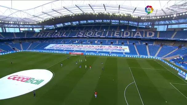 Calentamiento Real Sociedad vs Sevilla FC