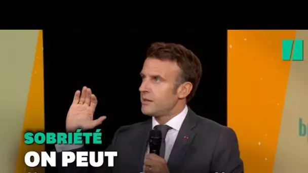 Avant la présentation du plan, Macron donne sa définition de la sobriété