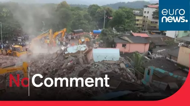 En Inde, des habitants piégés après l'effondrement d'un immeuble