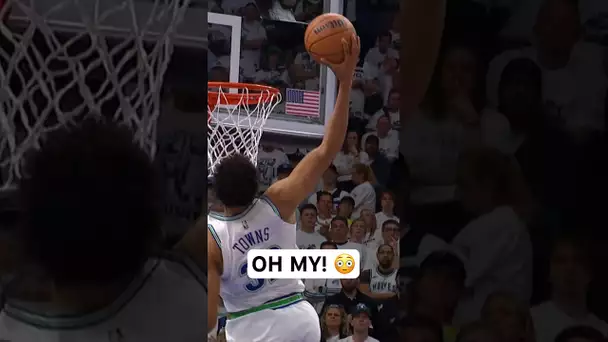 Karl-Anthony Towns throws down the NASTY PUTBACK! 😤 | #Shorts