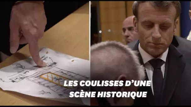 Macron à Notre-Dame: les images inédites du choix du président pendant l'incendie