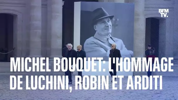 L'hommage de Fabrice Luchini, Muriel Robin et Pierre Arditi à Michel Bouquet